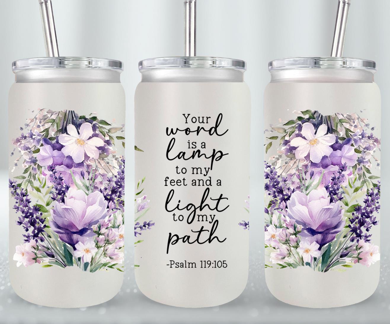 Your Word Is My Lamp-10234 - glass can