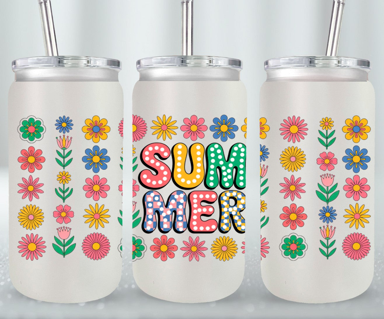Summer Floral-10669 - glass can