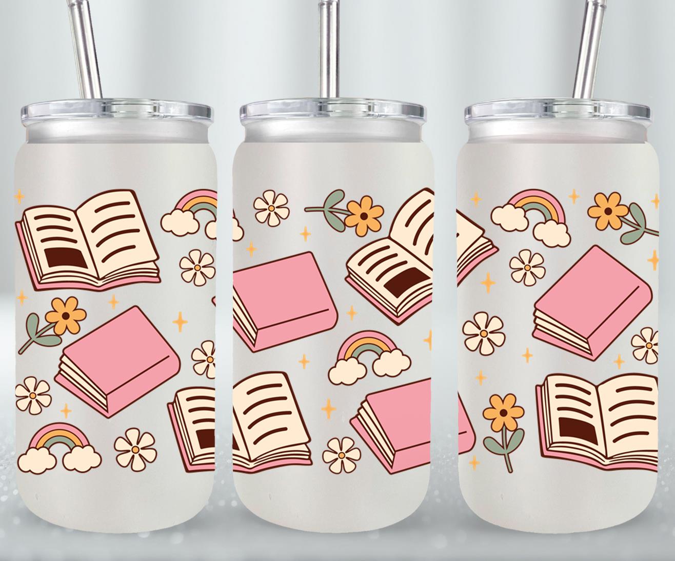 Book Floral-9968 - glass can