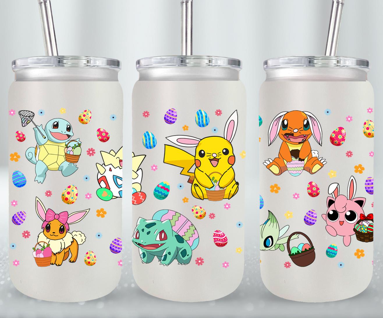 Easter Pokemon-10341 - glass can