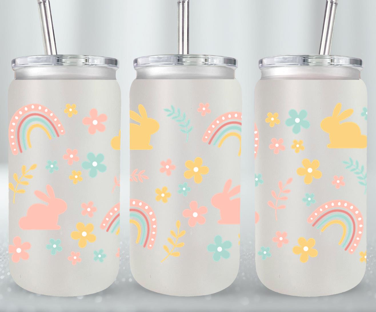 Pastel Easter-10445 - glass can