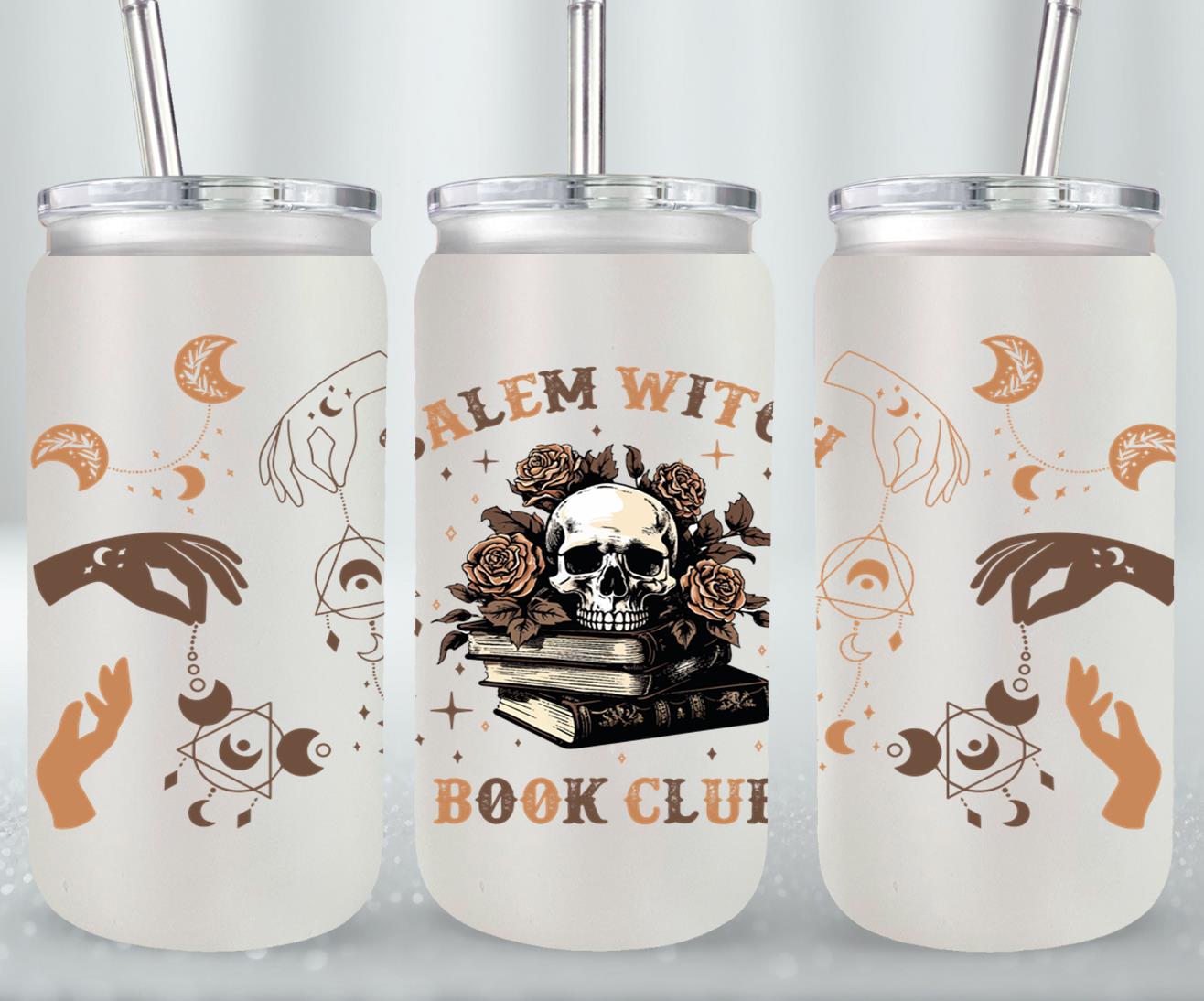 Salem Witch Book Club-9984 - glass can