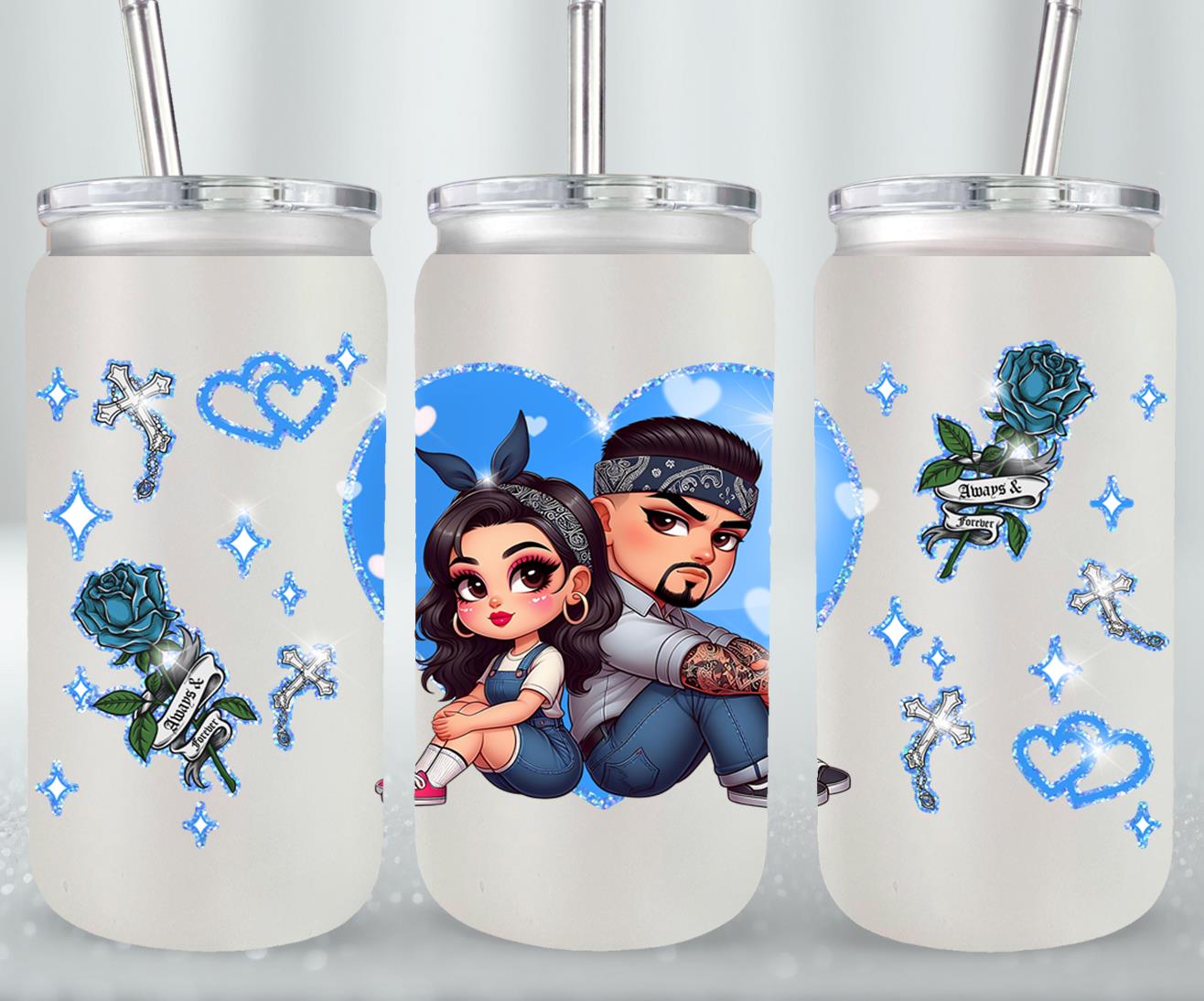 Always and Forever-10111 - glass can