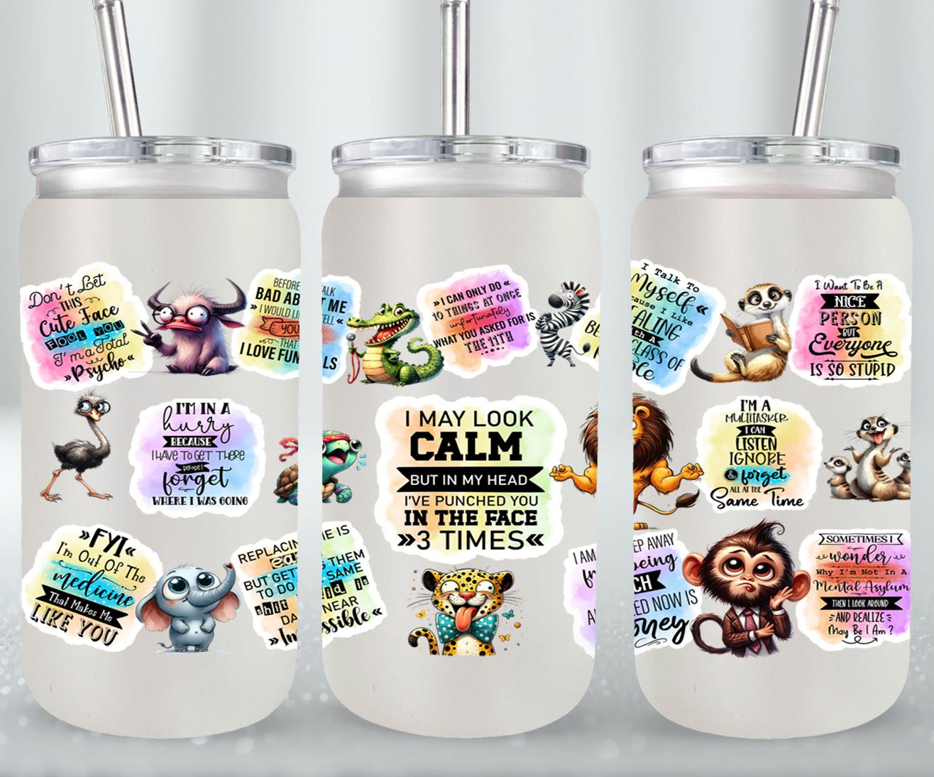 I May Look Calm-9897 - glass can