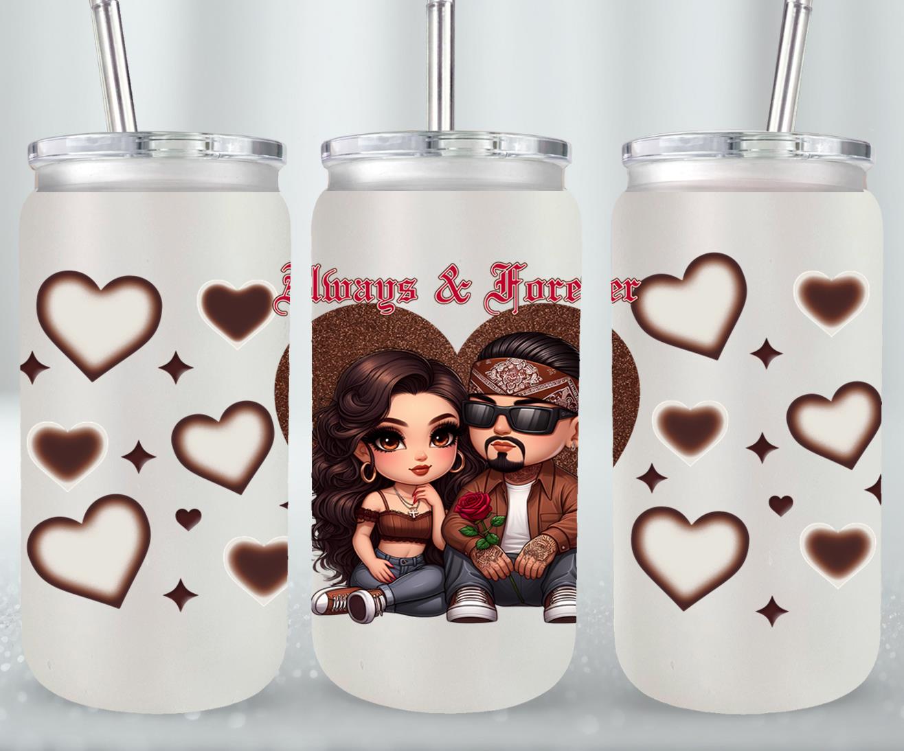 Always and Forever-10110 - glass can