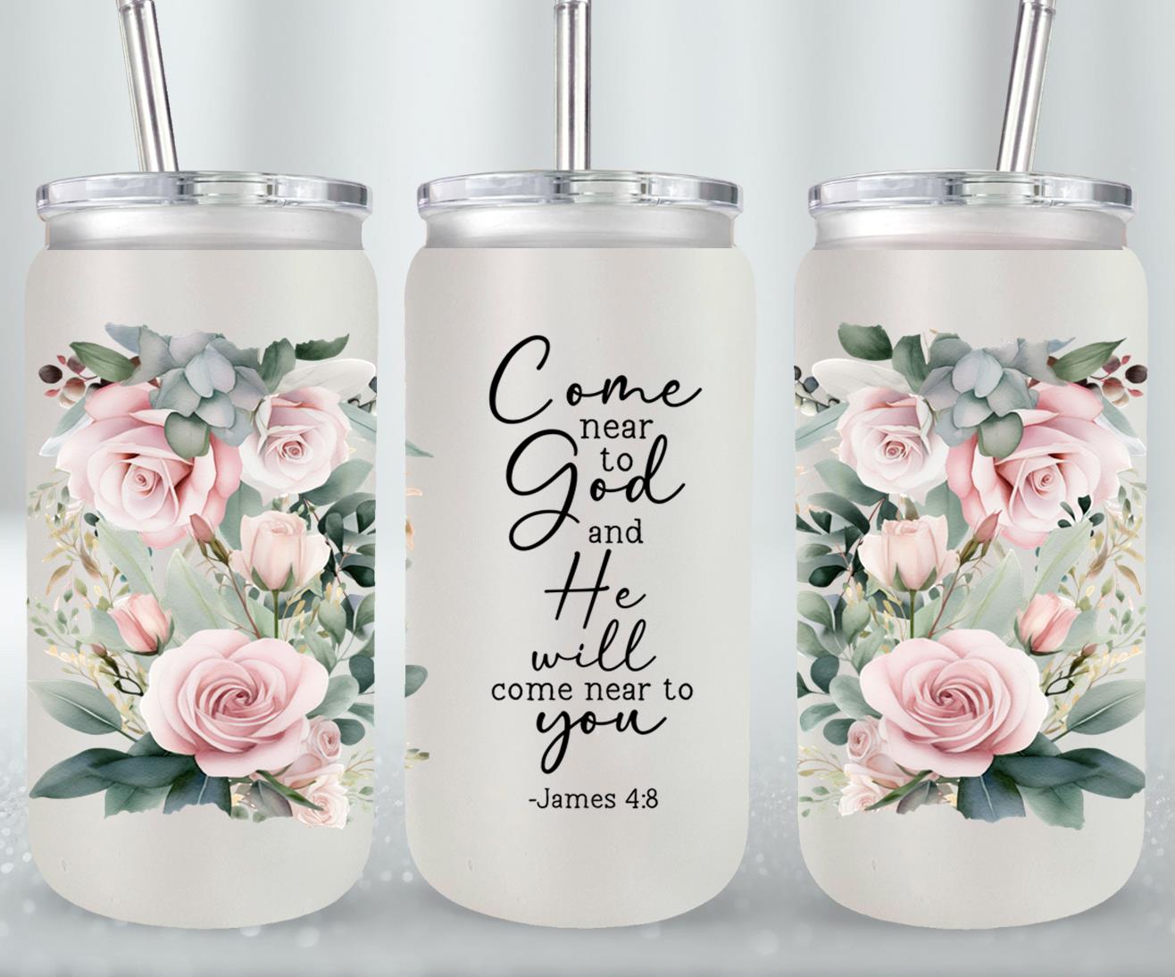 Come Near To God-10194 - glass can