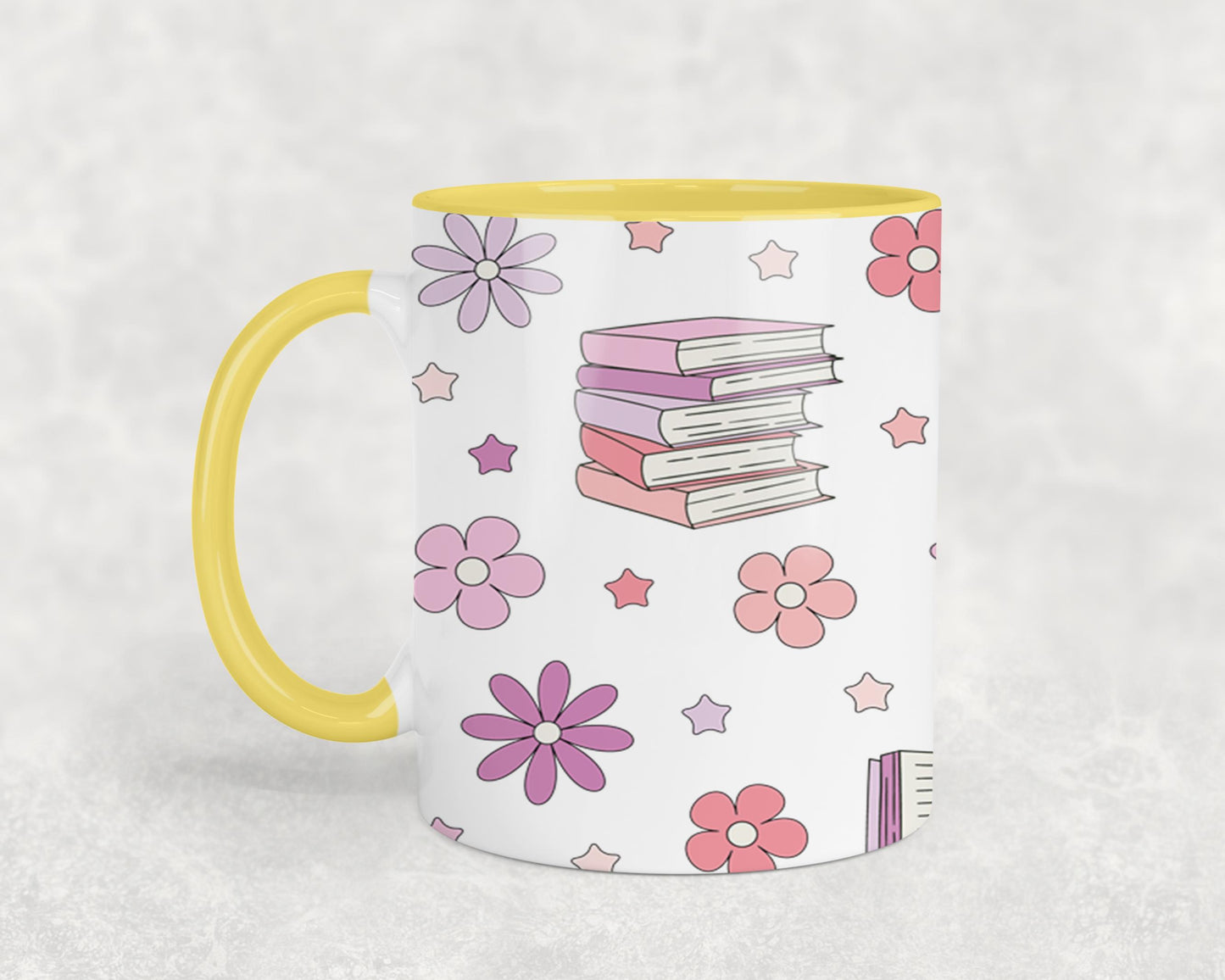 Books and Flowers 1-9971 - mugs