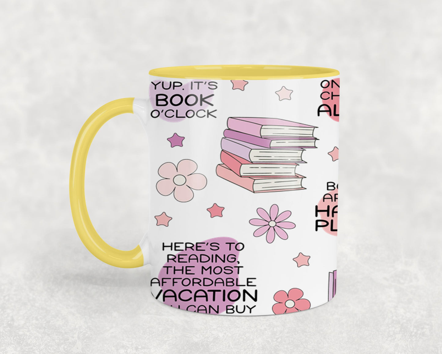 Floral Book Affirmation FULL-9975 - mugs