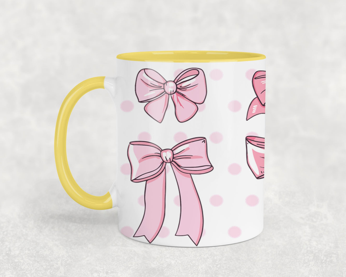 Pink Bow-9987 - mugs
