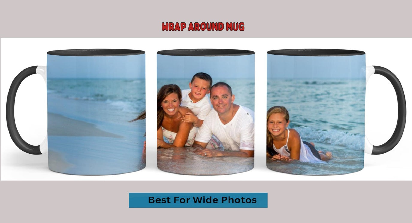 Wrap around mug guide