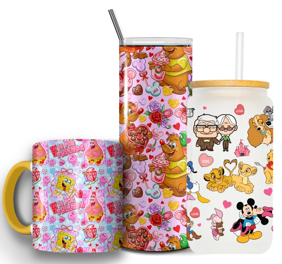 Custom mugs, tumbler and glass can drinkware