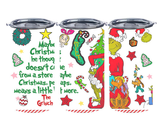 Christmas Grouch - tumbler
