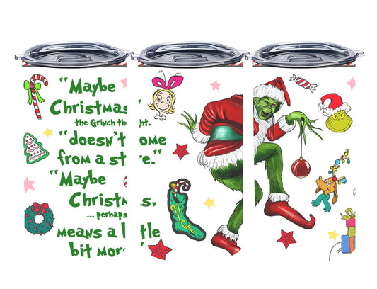 Christmas Grouch - tumbler