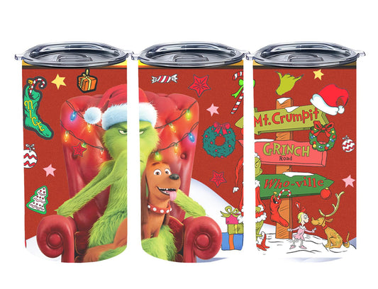 Christmas Grouch - tumbler