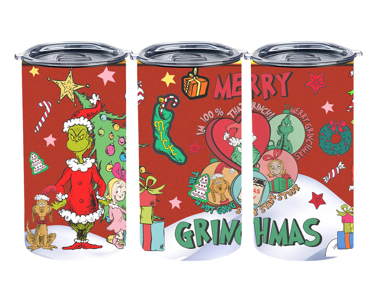 Christmas Grouch - tumbler