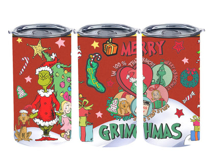 Christmas Grouch - tumbler