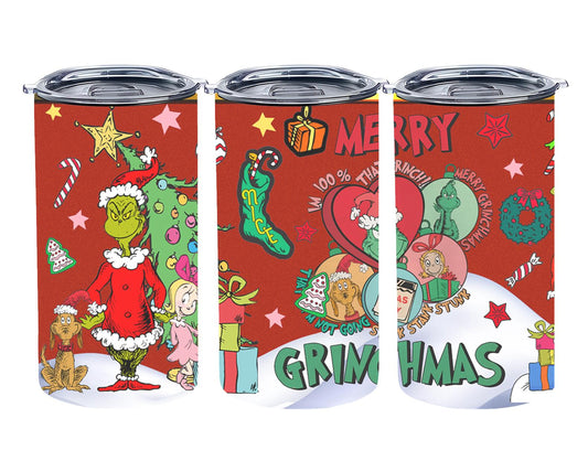 Christmas Grouch - tumbler