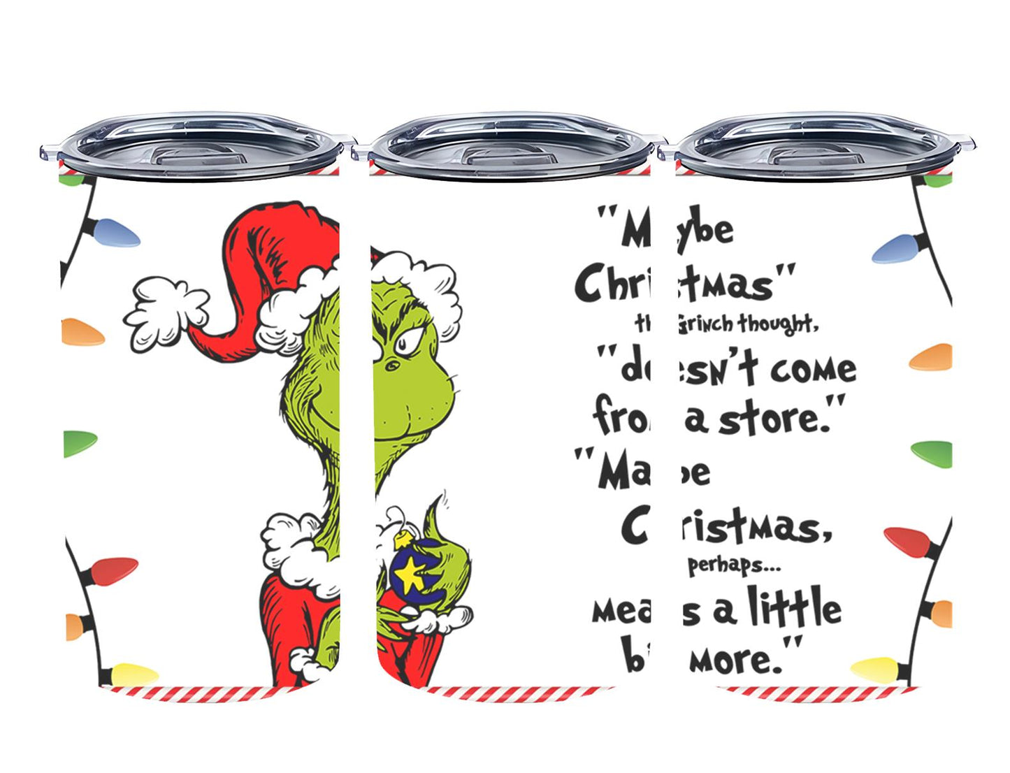 Christmas Grouch - tumbler