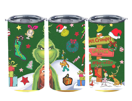 Christmas Grouch - tumbler