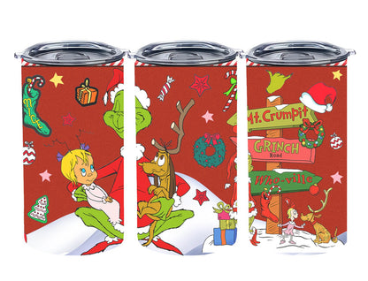 Christmas Grouch - tumbler