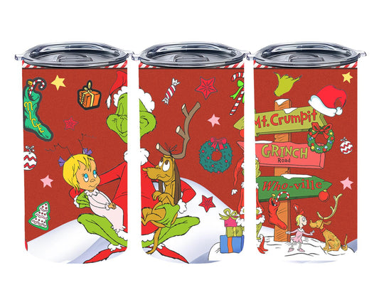Christmas Grouch - tumbler