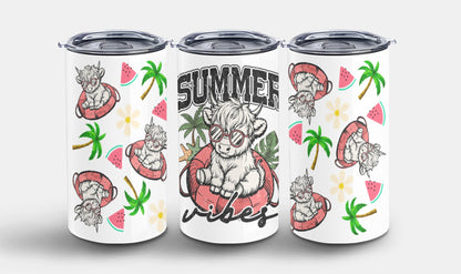 Summer Highland Cow-10670 - tumbler