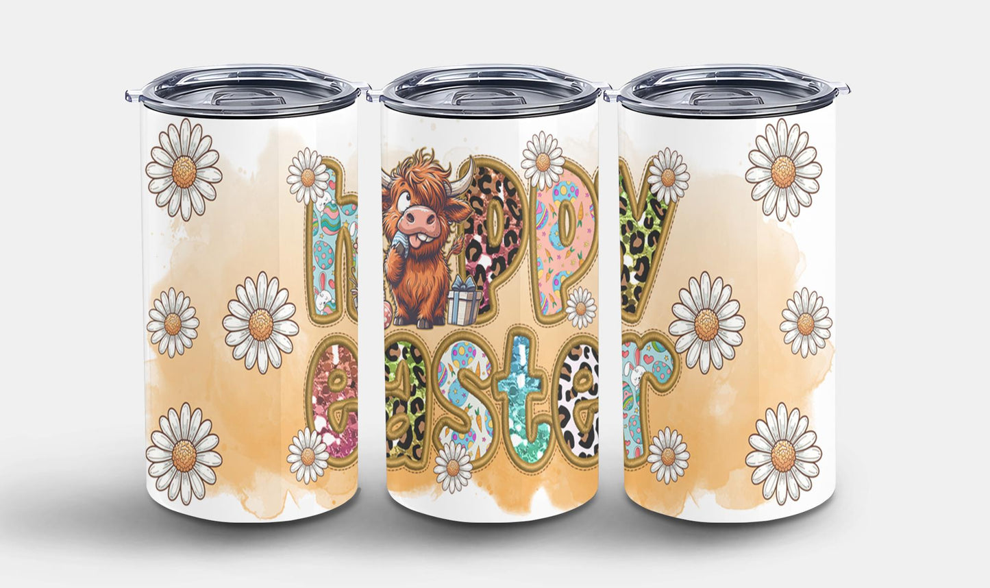 Highland Cow Easter-10400 - tumbler