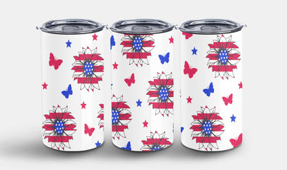 Sunflower USA Flag-9920 - tumbler