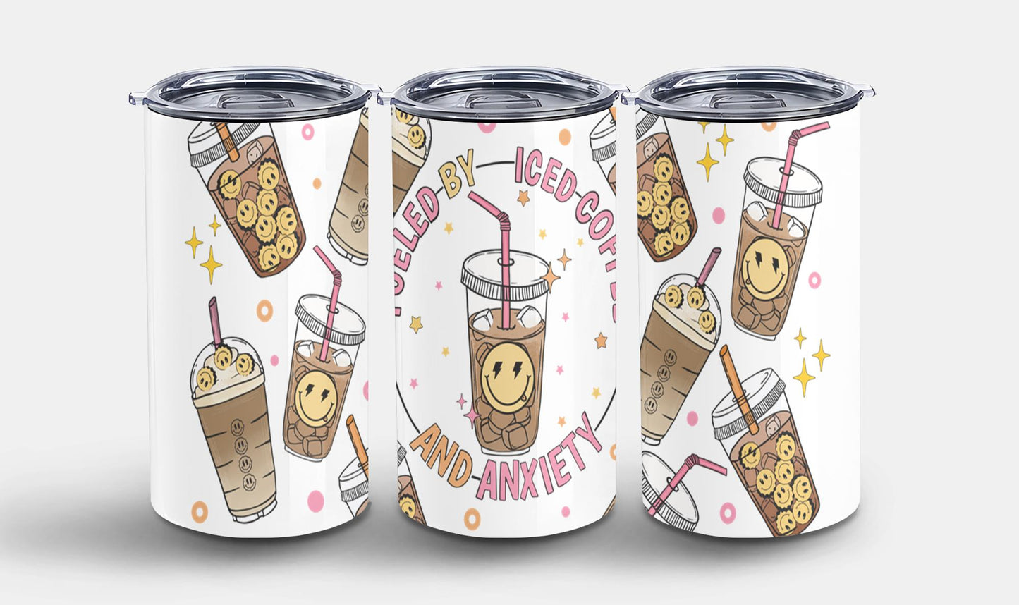 Fueled by Iced Coffee and Anxiety-9887 - tumbler