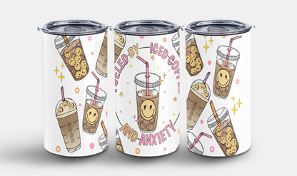 Fueled by Iced Coffee and Anxiety-9887 - tumbler