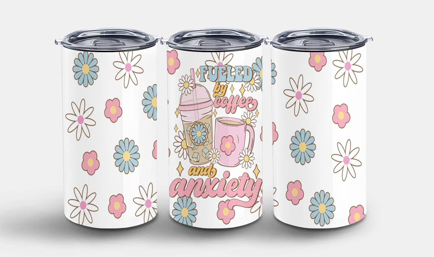 Fueled by Coffee and Anxiety-9885 - tumbler