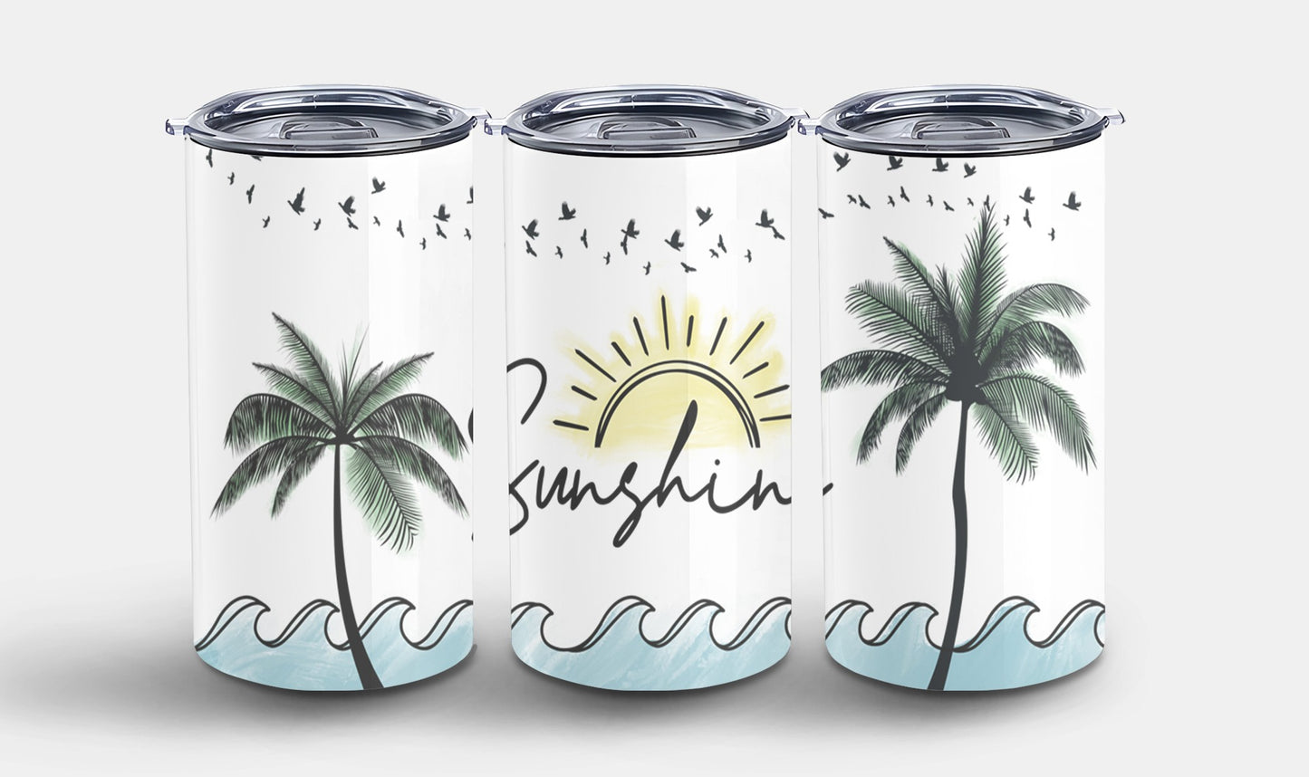 Sunshine Palm Trees-10690 - tumbler