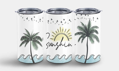 Sunshine Palm Trees-10690 - tumbler