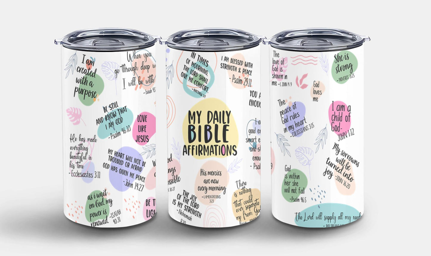 My Daily Bible Affirmation-10216 - tumbler