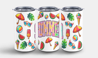 Summer Rainbow Flowers-10671 - tumbler