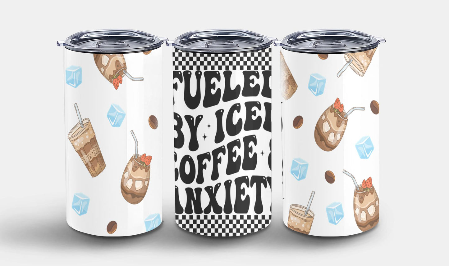 Fueled by Iced Coffee and Anxiety-9886 - tumbler