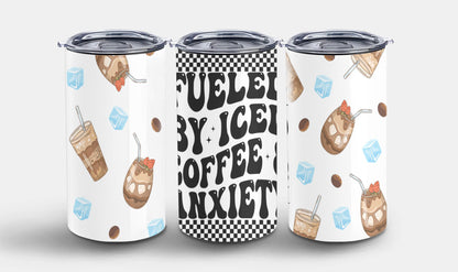 Fueled by Iced Coffee and Anxiety-9886 - tumbler