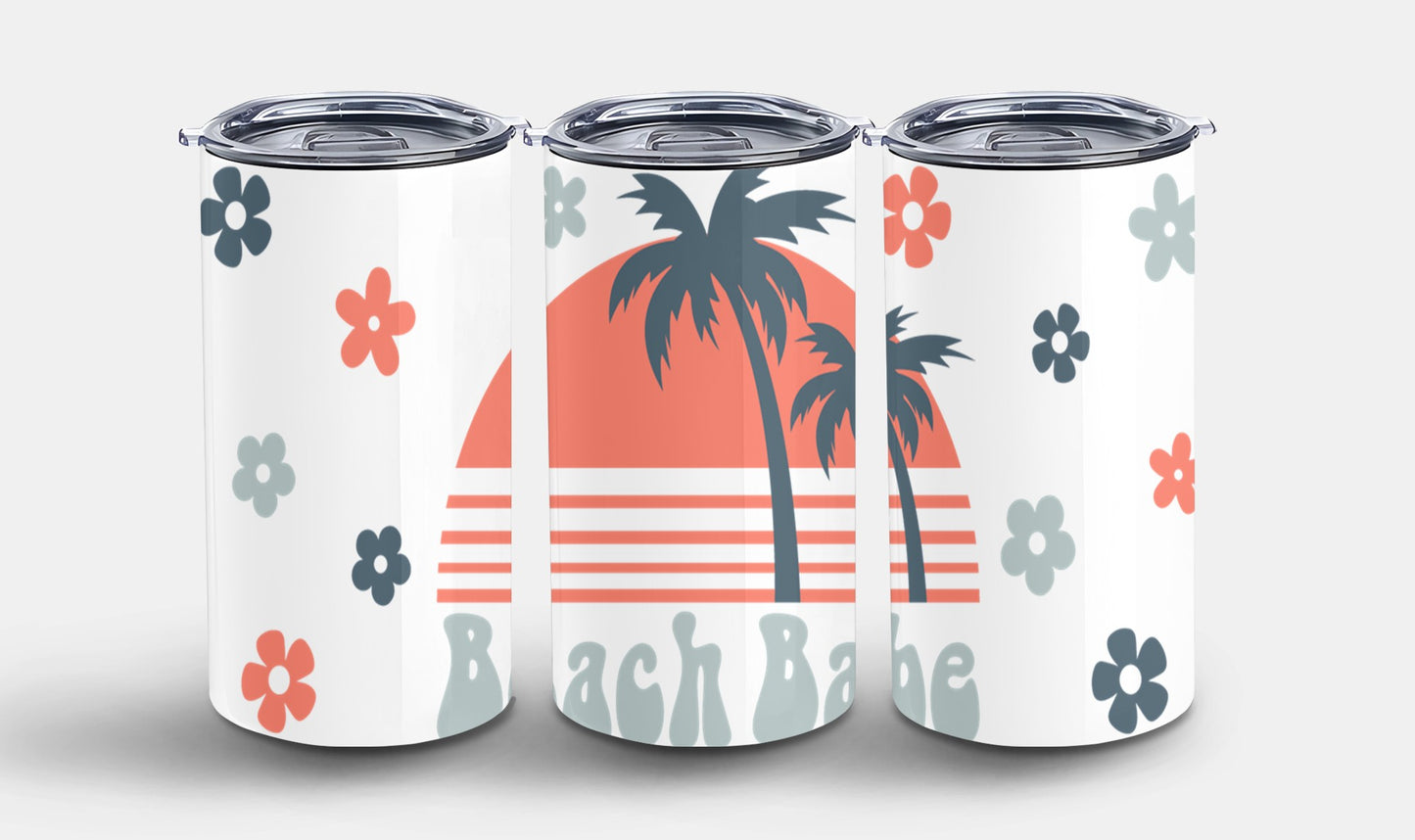 Beach Babe Retro Summer-10676 - tumbler