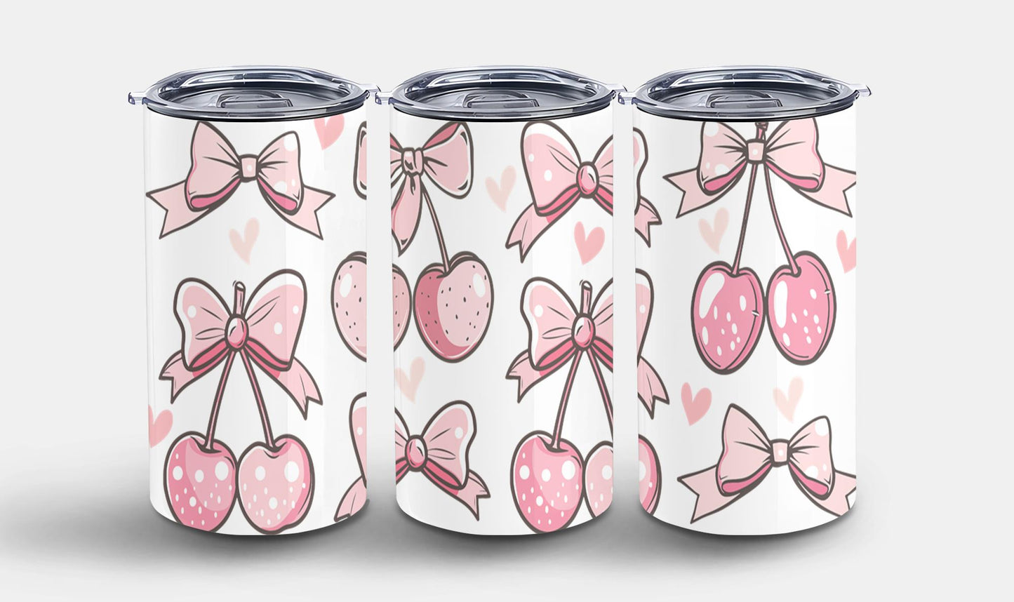 Pink Bow-9992 - tumbler