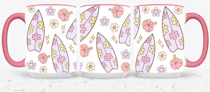 Hibiscos and Surfboard-10686 - mugs