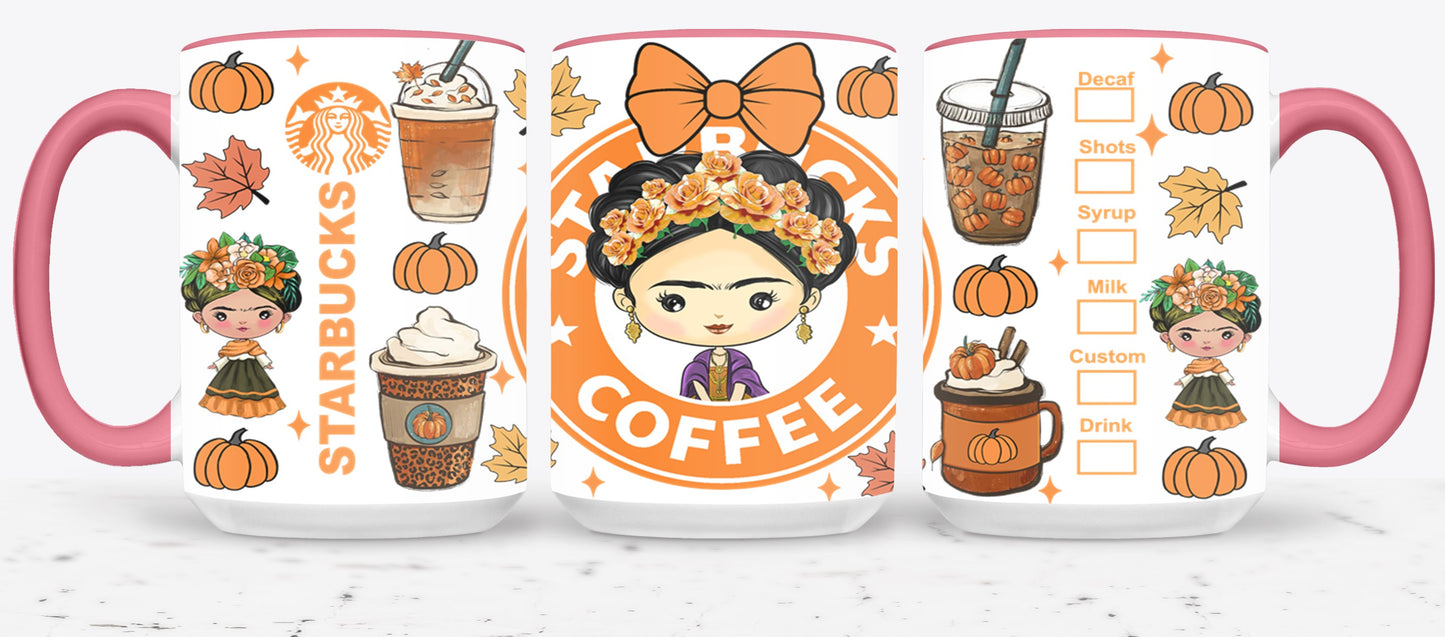 Autumn Mexican Girl-11063 - mugs