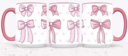 Pink Bow-9987 - mugs