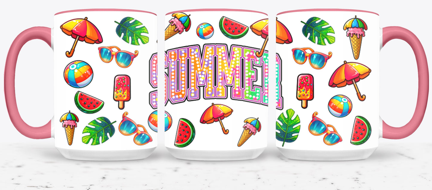 Summer Rainbow Flowers-10671 - mugs