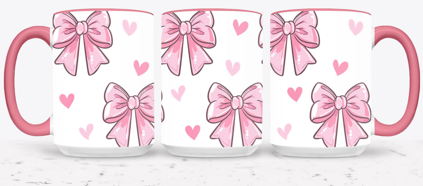 Pink Bow-9988 - mugs