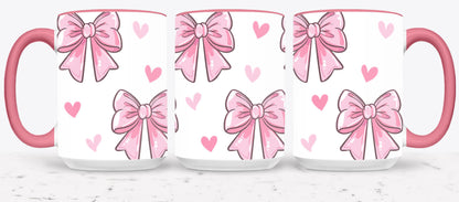 Pink Bow-9988 - mugs