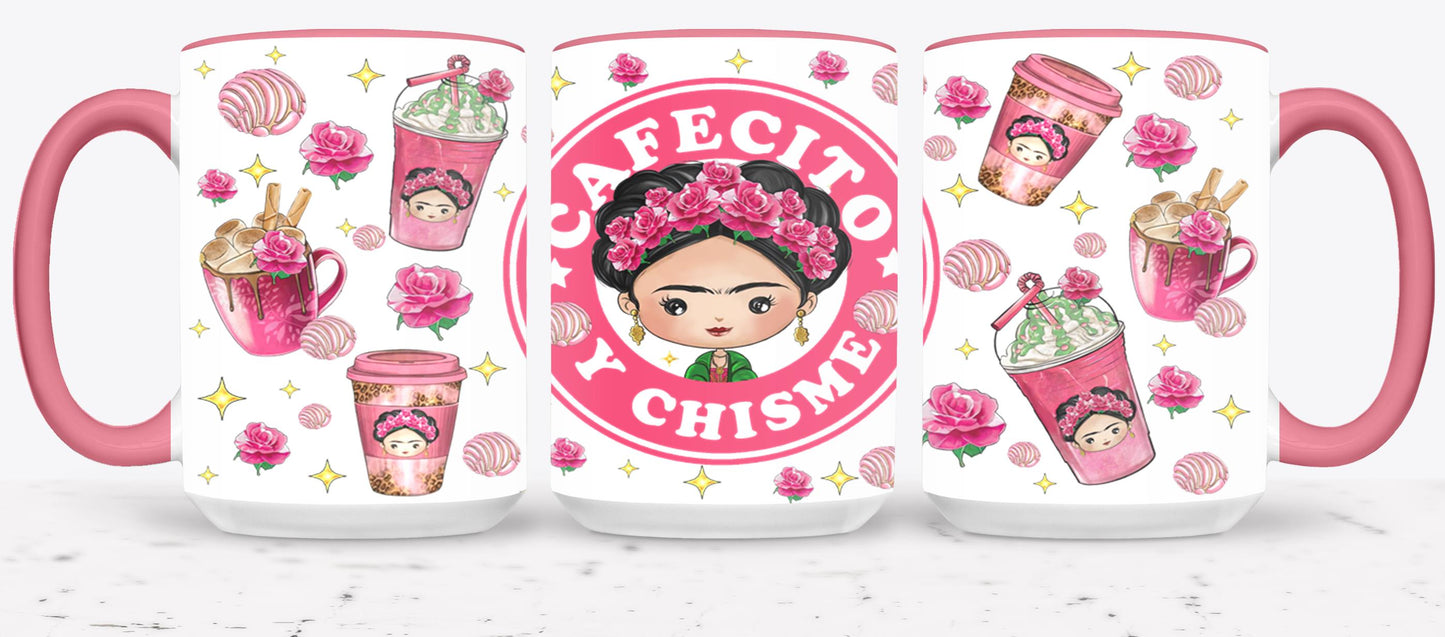 Cafecito y Chisme Mexican Girl-10058 - mugs