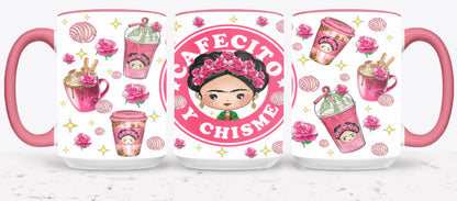 Cafecito y Chisme Mexican Girl-10058 - mugs