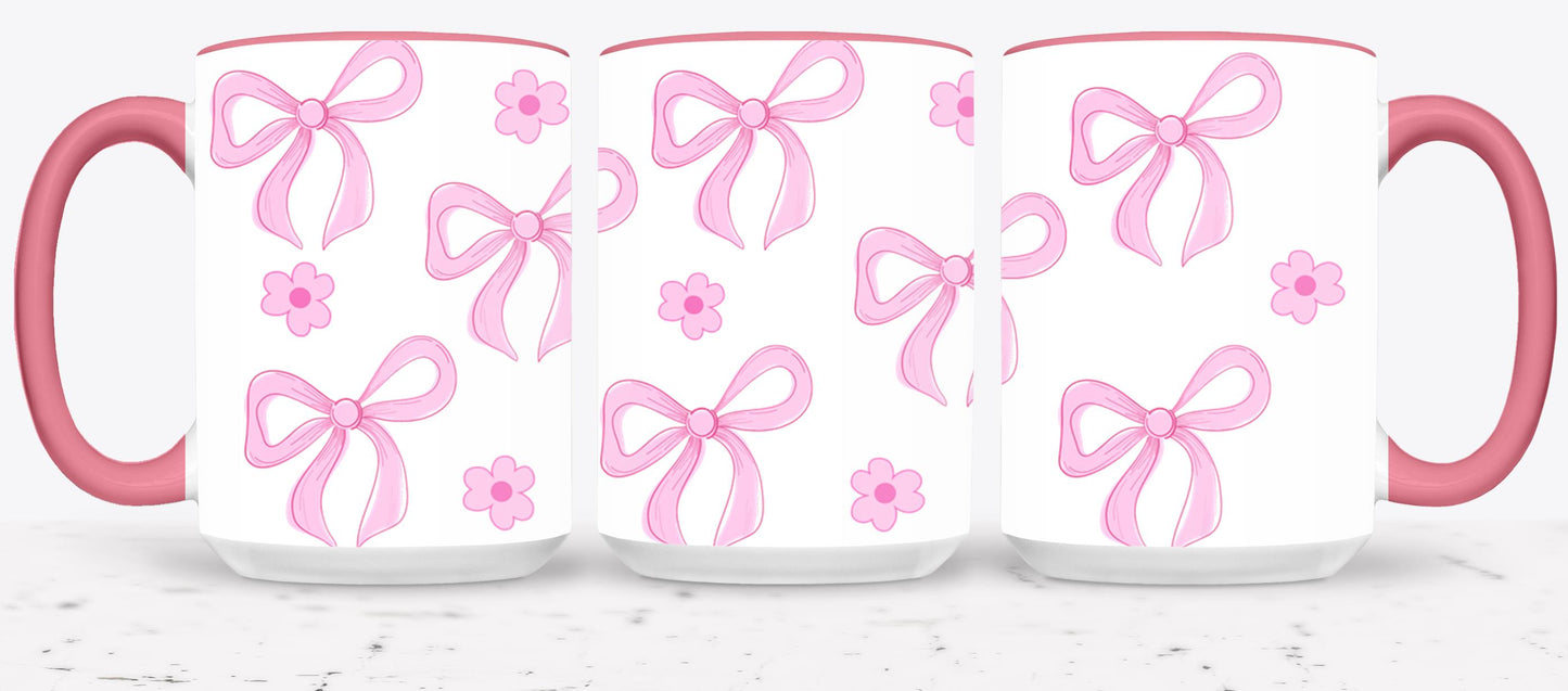 Pink Flower Coquette-10259 - mugs