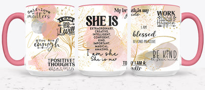 She Is - mugs