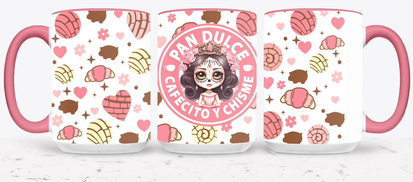 Cafecito y Chisme Dia de Muertos-10046 - mugs